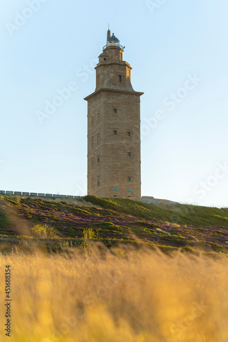 Hercules tower, roman lighthouse located in La Coruna, Spain.