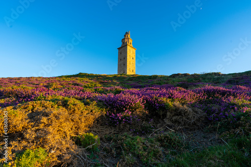 Hercules tower, roman lighthouse located in La Coruna, Spain.