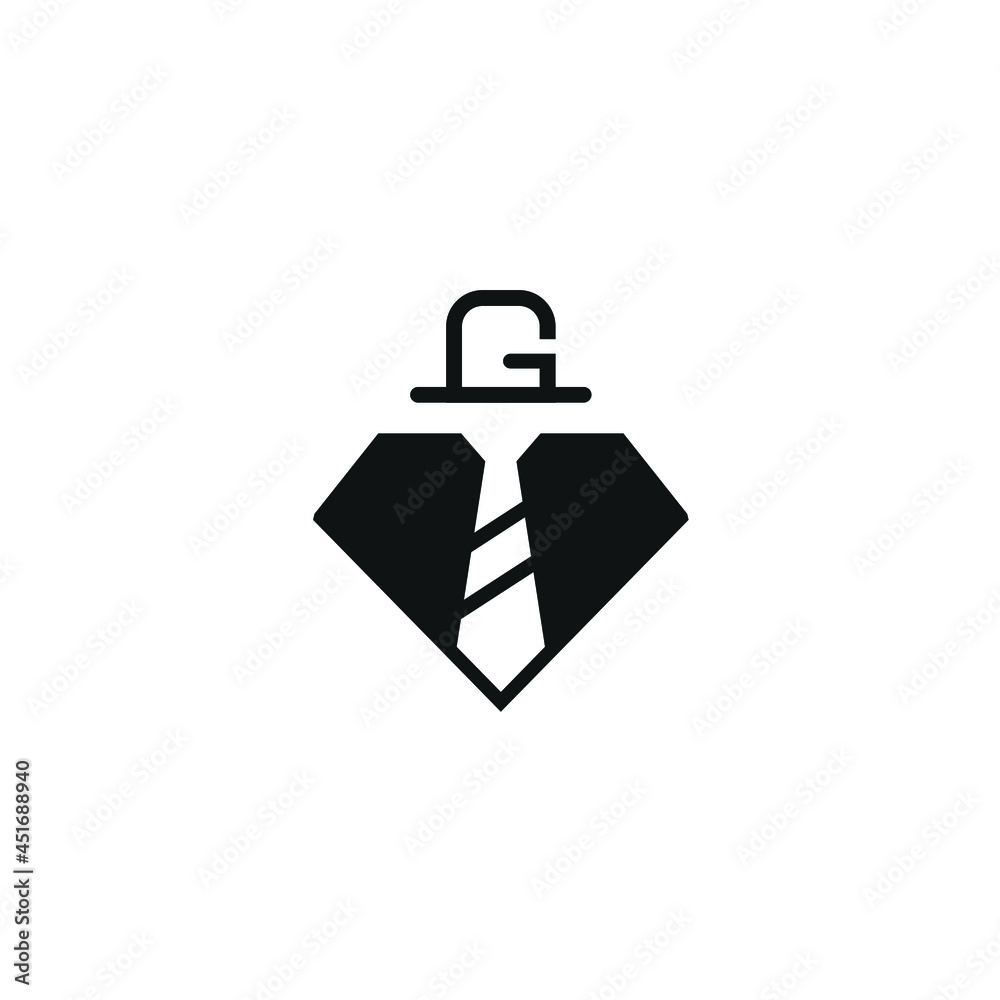 negative spaces diamond with the letter G logo design inspiration negative spaces diamond with the letter G logo design inspiration