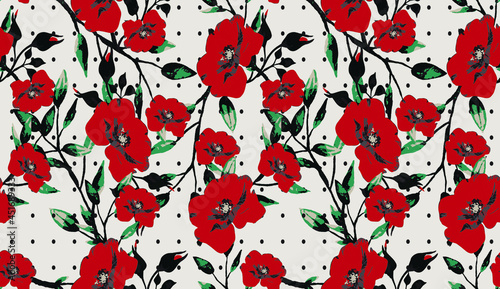 floral seamless pattern. Liberty style. fabric, covers, manufacturing, wallpapers, print, gift wrap.