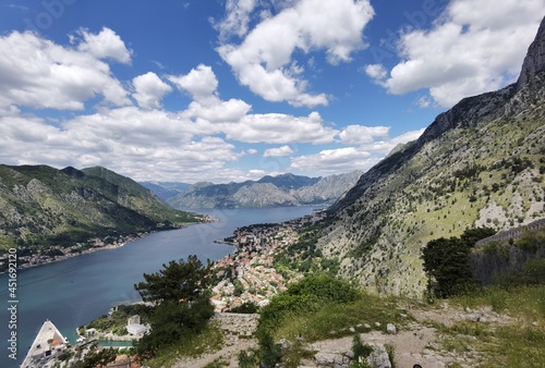 summer day in the town of motor montenegro