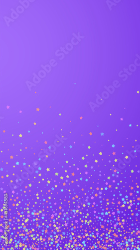 Festive ravishing confetti. Celebration stars. Col
