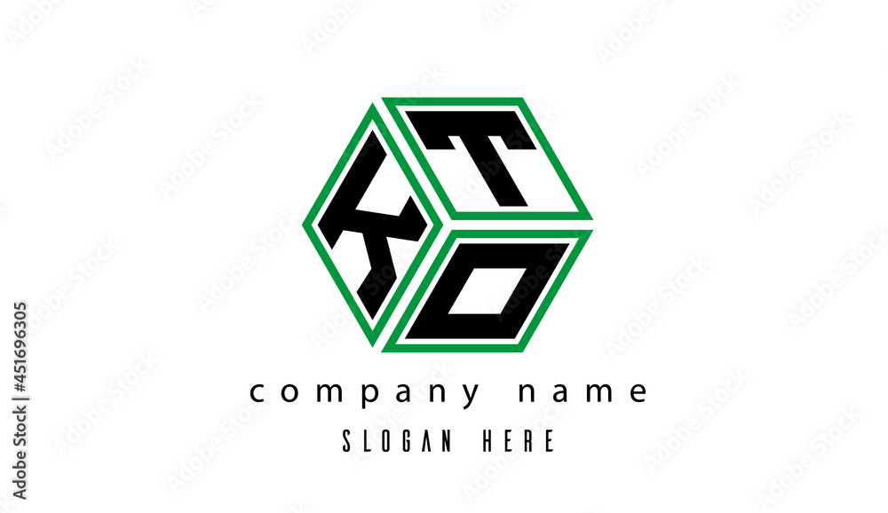 KTO polygon creative latter logo KTO polygon creative latter logo