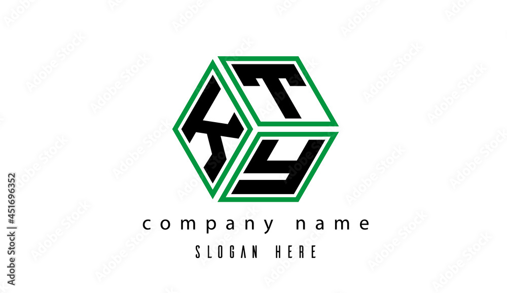 KTY polygon creative latter logo KTY polygon creative latter logo
