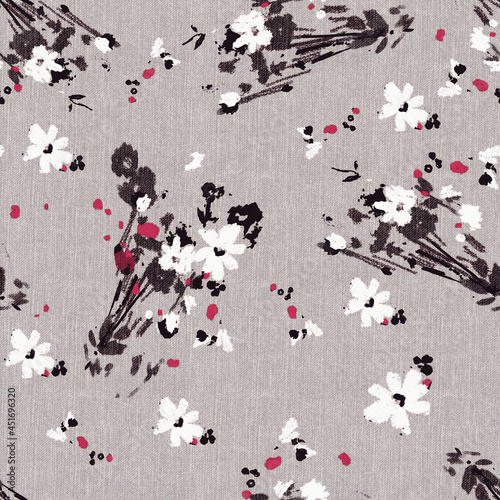 Floral seamless background for textile or book covers, manufacturing, wallpapers, print, gift wrap and scrapbooking.