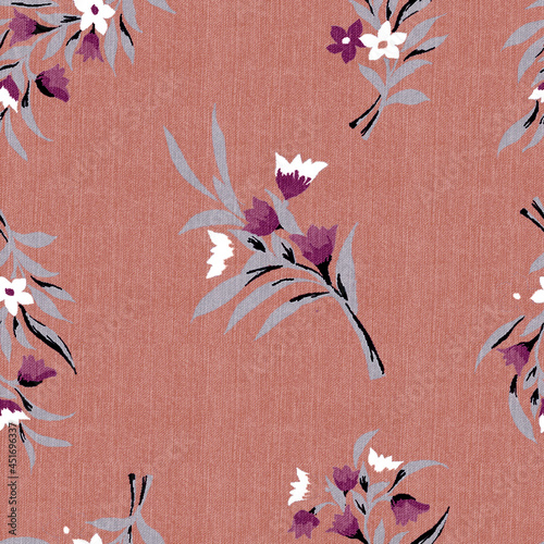 Floral seamless background for textile or book covers, manufacturing, wallpapers, print, gift wrap and scrapbooking.
