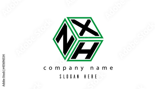 NXH polygon creative latter logo