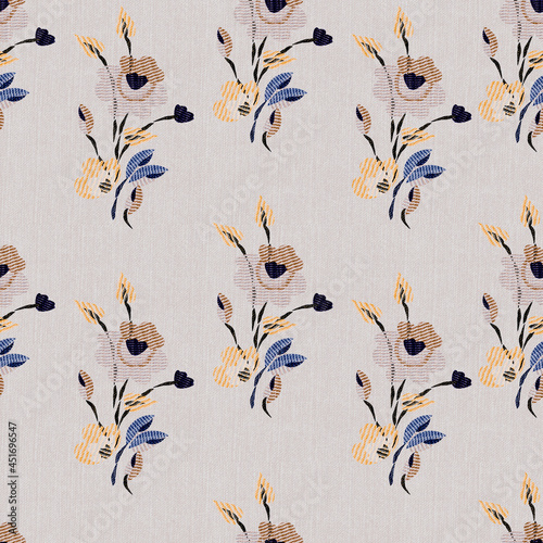 Wallpaper Mural Floral seamless background for textile or book covers, manufacturing, wallpapers, print, gift wrap and scrapbooking. Torontodigital.ca