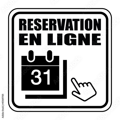 Logo réservation en ligne.