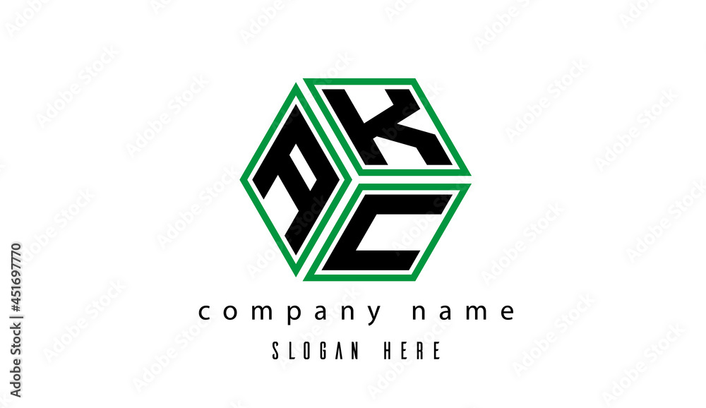 AKC polygon creative latter logo AKC polygon creative latter logo