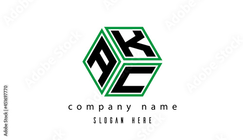 AKC polygon creative latter logo