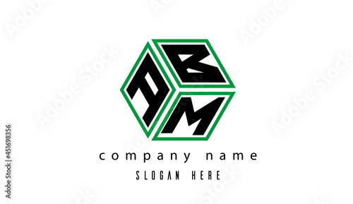 ABM polygon creative  letter logo