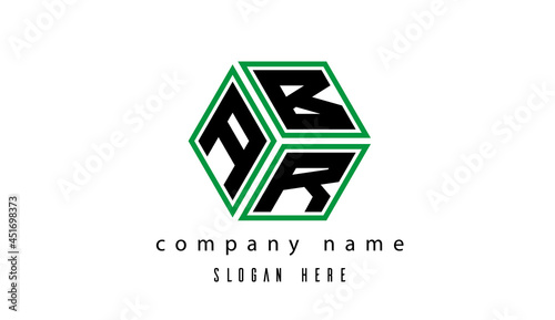 ABR polygon creative  letter logo