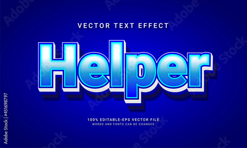 Helper editable text style effect themed profession