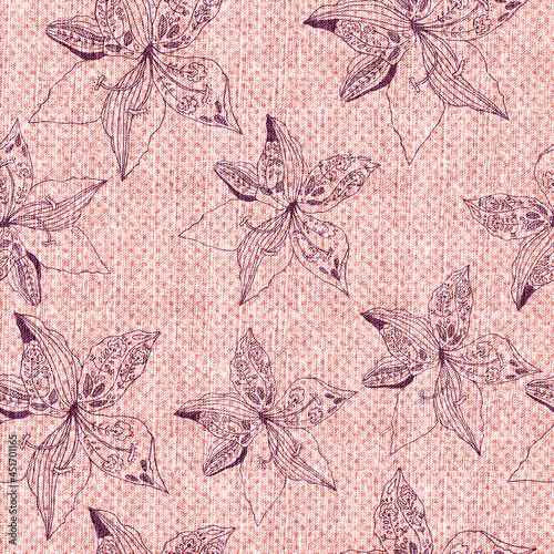 Floral seamless background for textile or book covers, manufacturing, wallpapers, print, gift wrap and scrapbooking.
