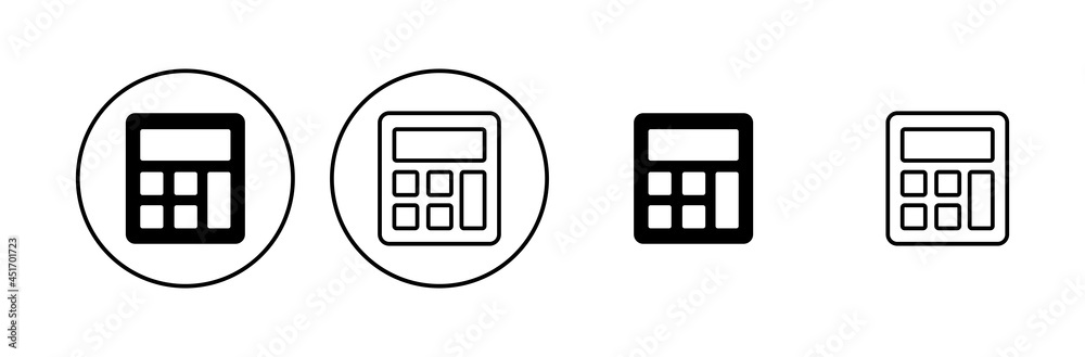 Calculator icon set. Accounting calculator icon. calculator vector