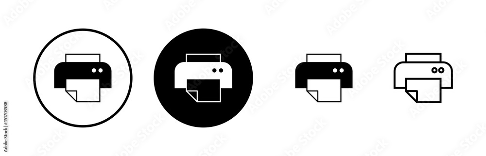 Printer icons set. print icon. Fax vector icon. Printer icons set. print icon. Fax vector icon.