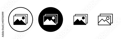 Picture icons set. Picture vector icon. photo gallery icon vector