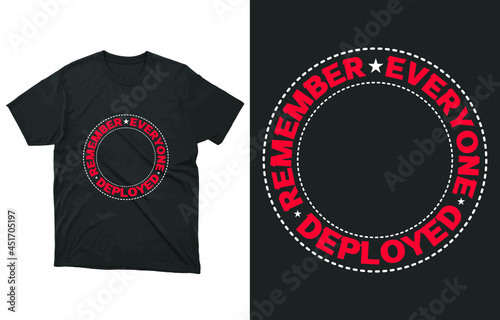 Remember Everyone Deployed T-Shirt Vector, R.E.D Friday shirt, Military Mom Shirt, Dad Shirt, Military Gift, Mom Gift From Daughter, Mom Shirt Plus Size T-Shirts