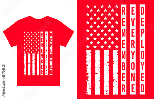 Remember Everyone Deployed T-Shirt Vector, R.E.D Friday shirt, Military Mom Shirt, Dad Shirt, Military Gift, Mom Gift From Daughter, Mom Shirt Plus Size T-Shirts