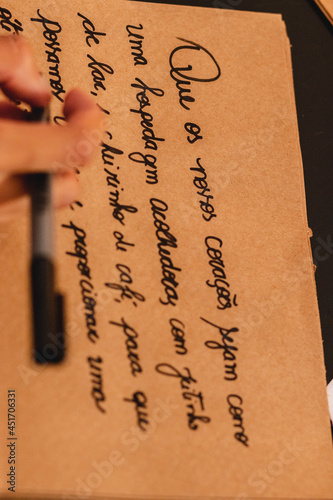 writing a letter