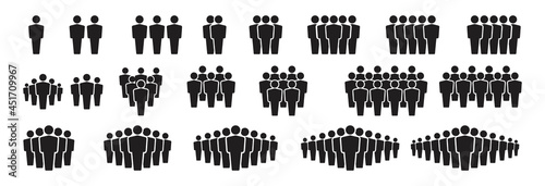 People team icons  group of people icons, people team vector illustration