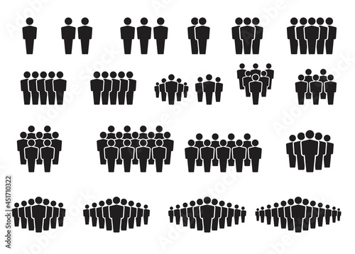 People team icons group of people icons, people team vector illustration