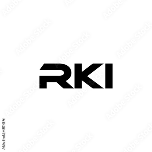 RKI letter logo design with white background in illustrator, vector logo modern alphabet font overlap style. calligraphy designs for logo, Poster, Invitation, etc.