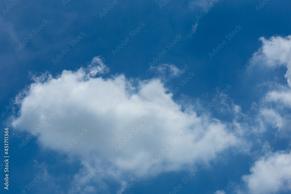 Blue sky and clouds for background.