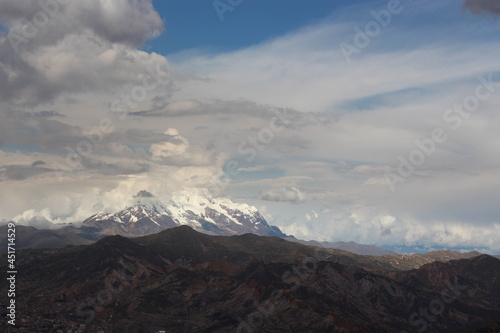 Mountain Illimani Bolivia La Paz