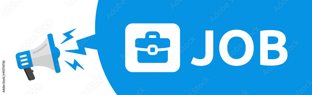 Job vacancy announcement sign. Human resources concept. Recruitment vector illustration Job vacancy announcement sign. Human resources concept. Recruitment vector illustration