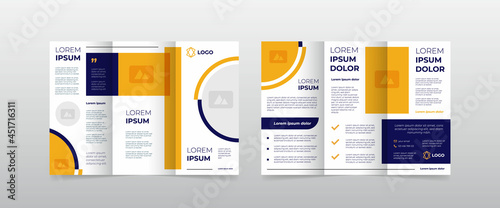 modern trifold business brochure template