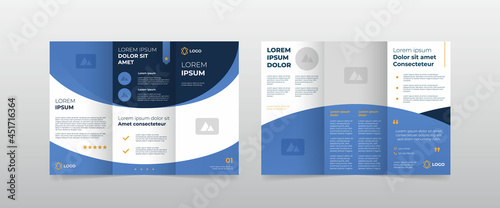 modern trifold business brochure template