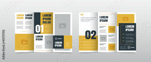 modern trifold business brochure template