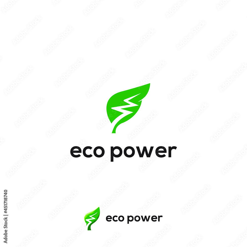 leaf for eco and flash or lighting for power logo design, vector icon illustration inspiration leaf for eco and flash or lighting for power logo design, vector icon illustration inspiration