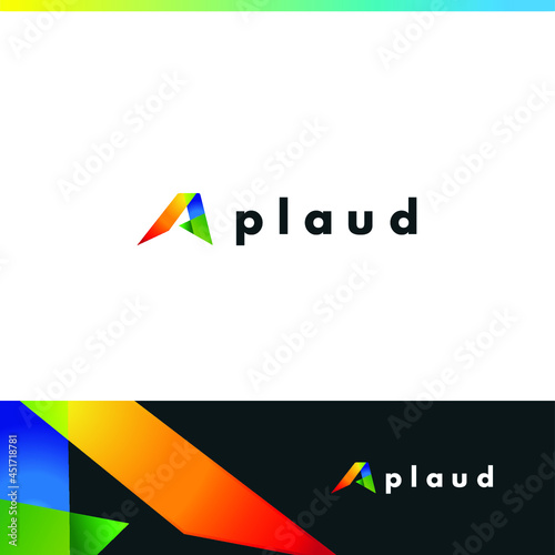 letter A logo design. modern vector icon illustration inspiration