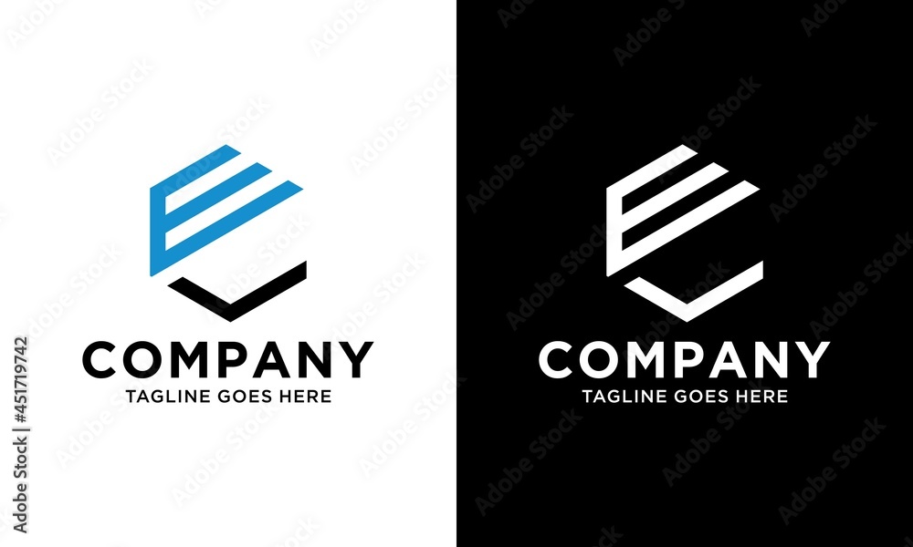 letters ce abstract hexagon logo vector template. letters ce abstract hexagon logo vector template.