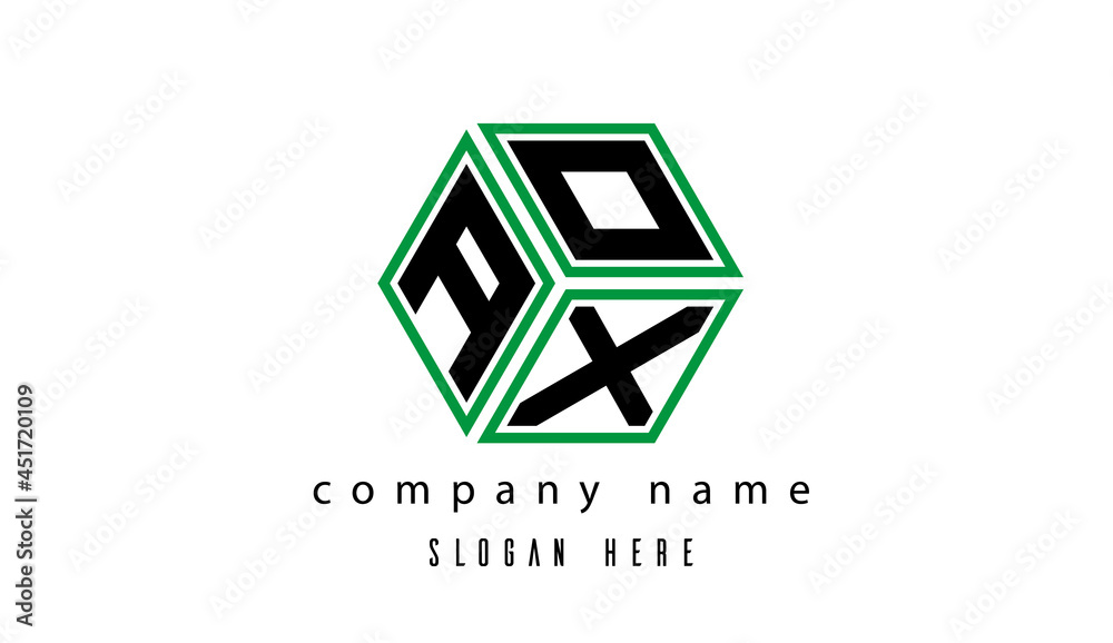 AOX polygon creative letter logo AOX polygon creative letter logo