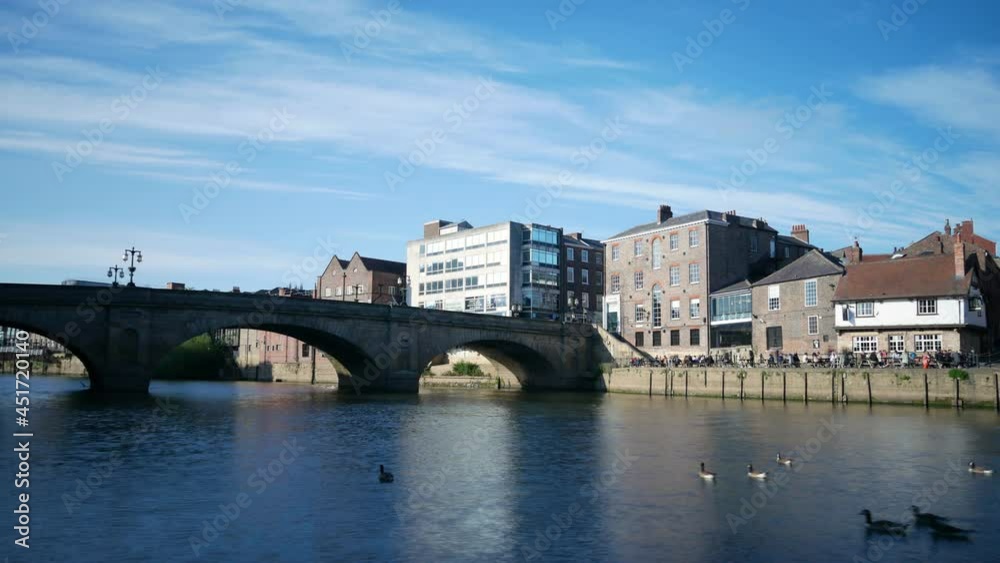 York City with River Ouse in York ,United Kingdom York City with River Ouse in York ,United Kingdom