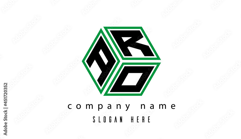 ARO polygon creative letter logo ARO polygon creative letter logo