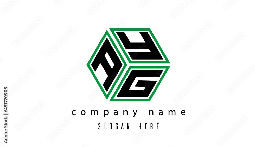 AYG polygon creative letter logo AYG polygon creative letter logo