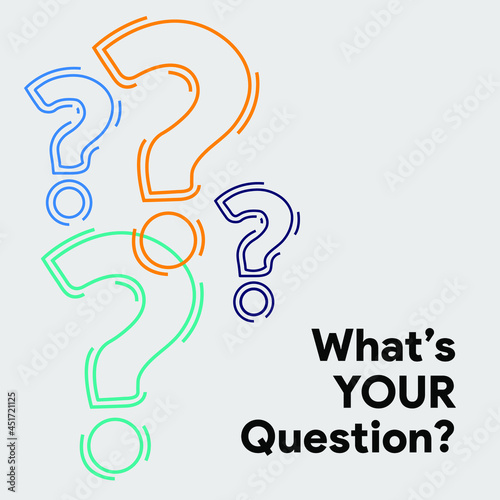 Question mark sign icon, vector illustration. Flat design style FAQ button. Asking questions. Ask for help. Question mark stamp. Need information. Query.