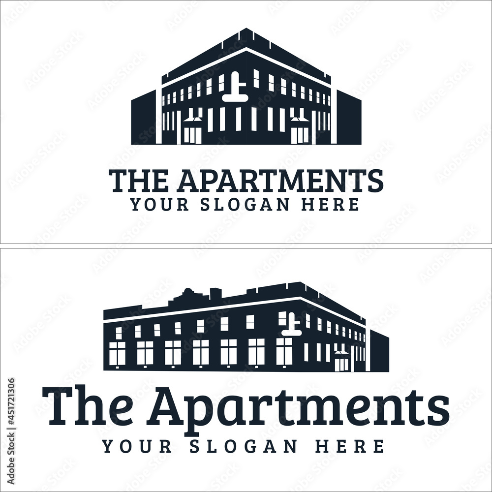 Mortgage service with apartments logo