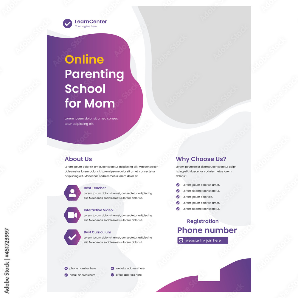 Parenting Online Class Flyer