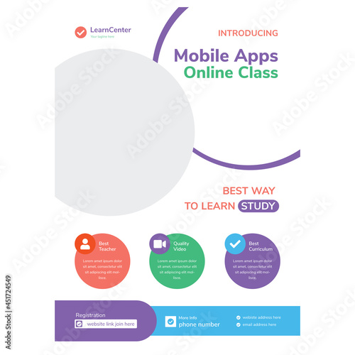 Mobile Apps Online Class Flyer