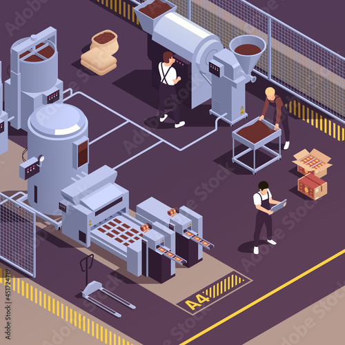 Chocolate Production Isometric Element