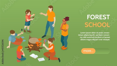 Forest School Horizontal Banner