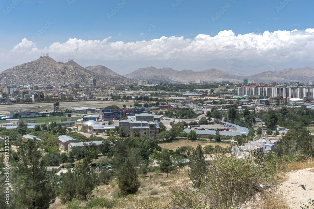 View on the city of Kabul, Afghanistan