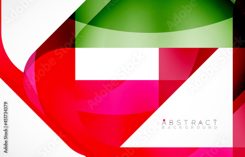 Free Download Minimal background. Abstract square shape with round corners created with wavy forms. Vector Illustration For Wallpaper, Banner, Background, Landing Page - GFXLoad