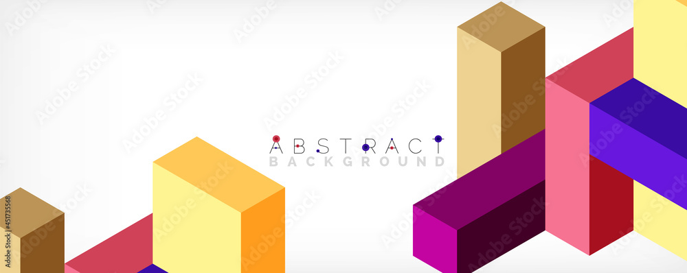 Abstract background. 3d cubes, cubic elements and blocks. Techno or business concept for wallpaper, banner, background, landing page Abstract background. 3d cubes, cubic elements and blocks. Techno or business concept for wallpaper, banner, background, landing page